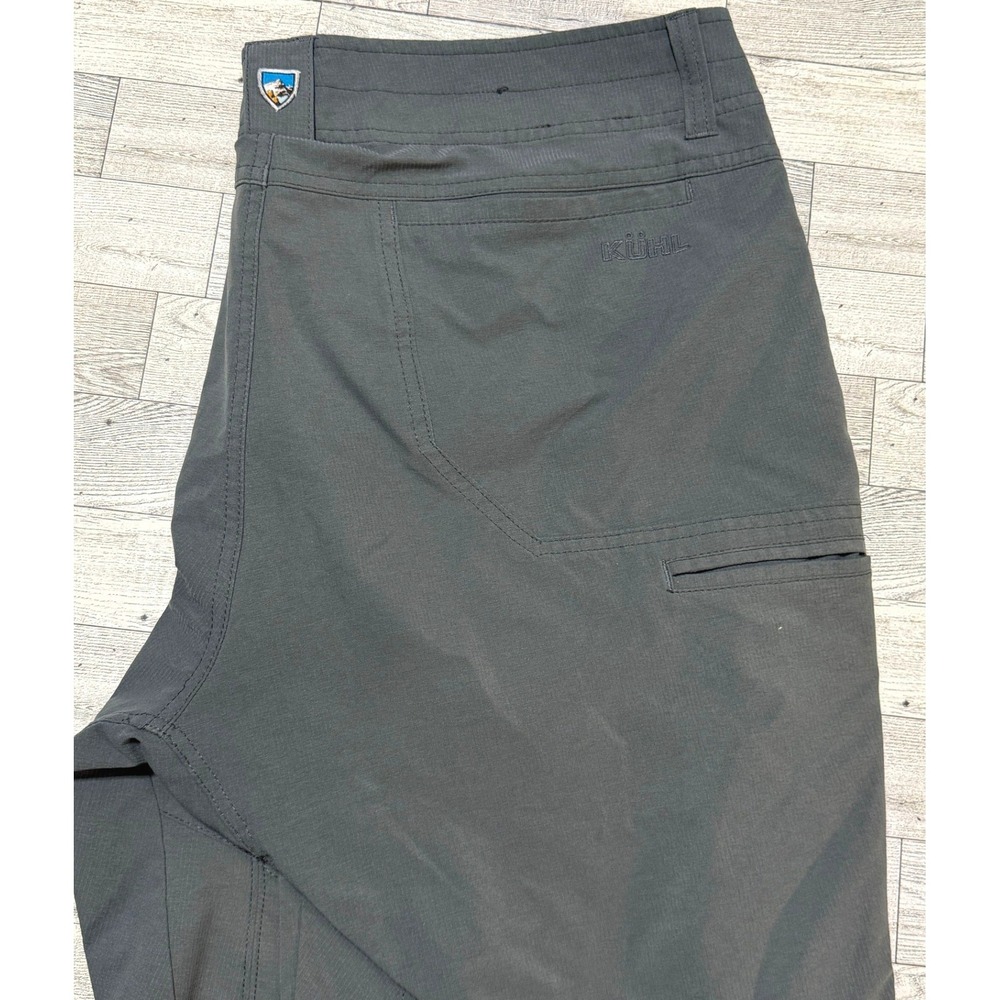Kuhl Renegade Cargo Shorts Mens 38 Gray Hiking Outdoor Technical Quick Dry